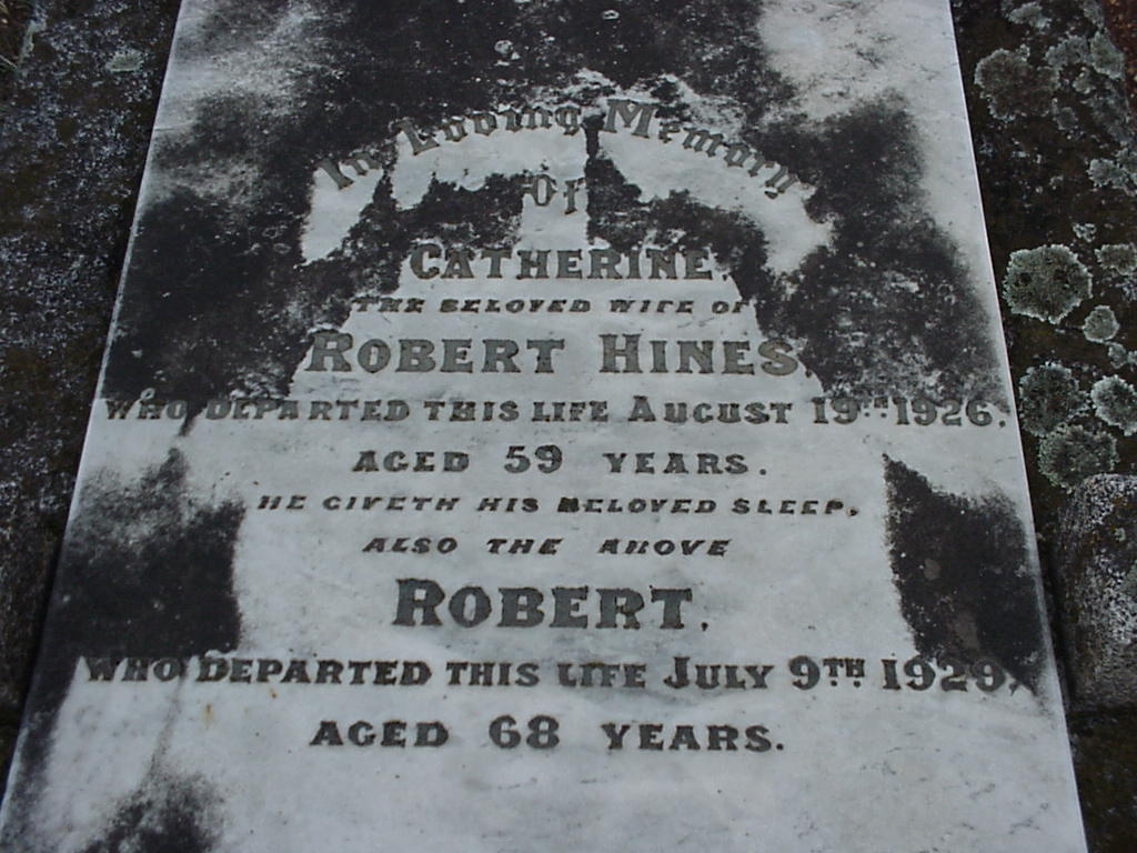 Photo of headstones/Catherine McLennan (m Hines) hdstn Banyena